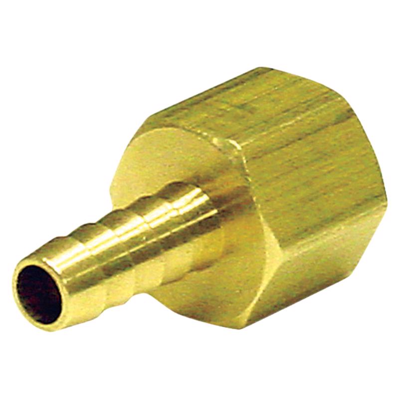 Brass 1/4 in. D X 1/4 in. D Adapter 1 pk