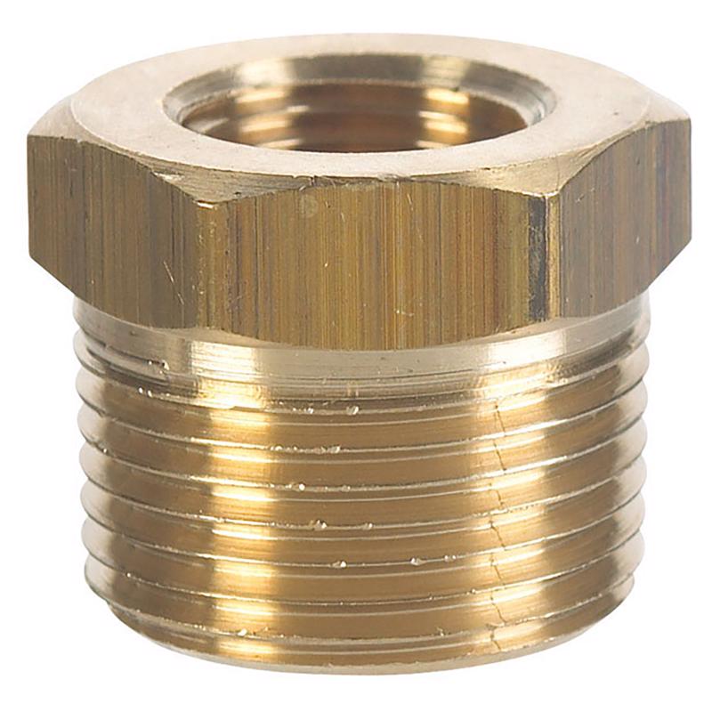 1/4 in. MPT X 1/8 in. D FPT Brass Hex Bushing