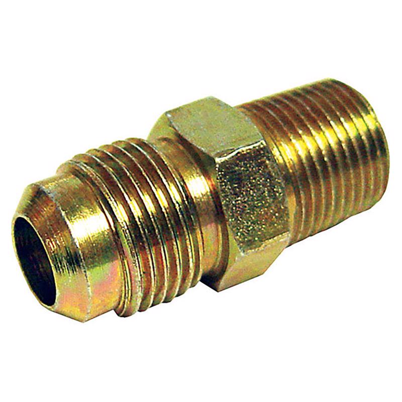1/4 in. Flare X 1/4 in. D Male Brass Adapter