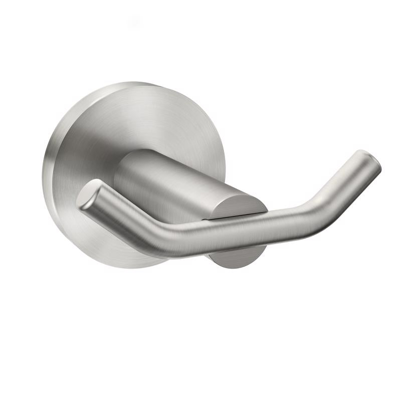 Moen Arlys 2-7/8 in. W X 3 in. L Brushed Nickel Silver Robe Hook