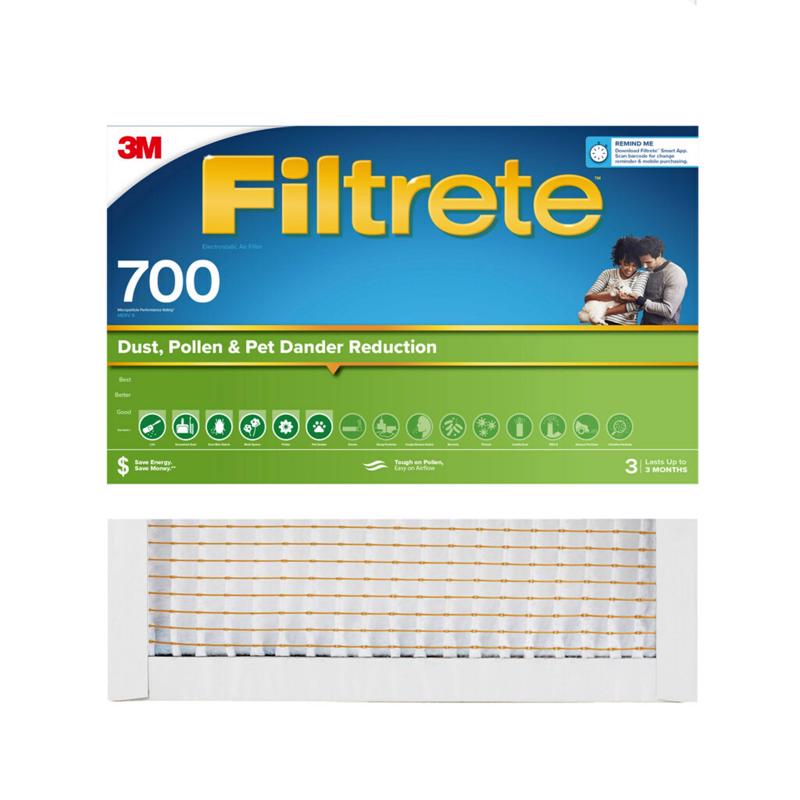 Filtrete 20 in. W X 20 in. H X 1 in. D Fiberglass 8 MERV Pleated Air Filter 1 pk