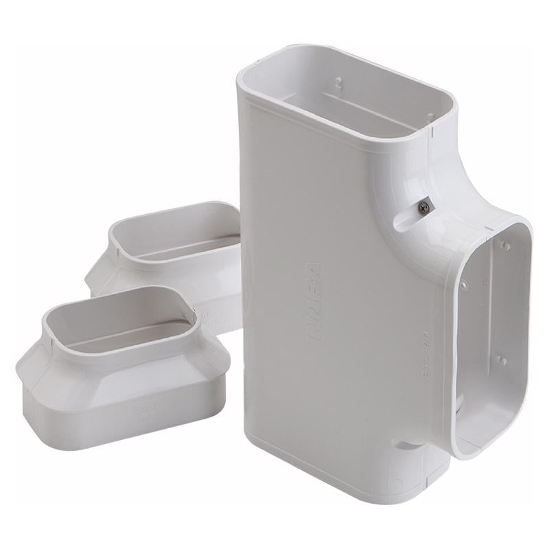 Slimduct Line Set Covers 9.88 in. W X 3 in. H White