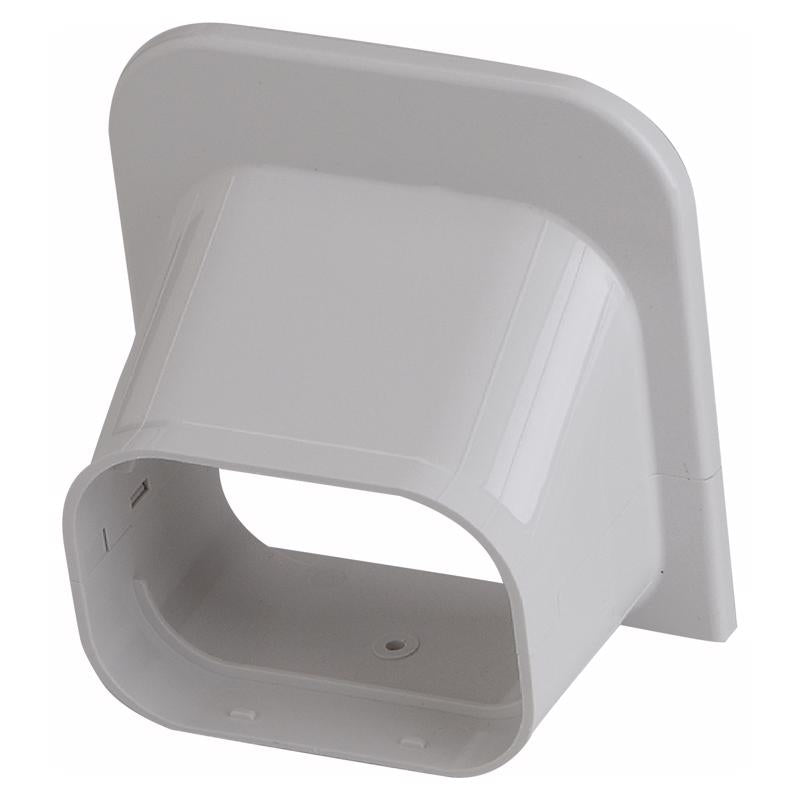Slimduct Line Set Covers 5.38 in. W X 5.38 in. H White