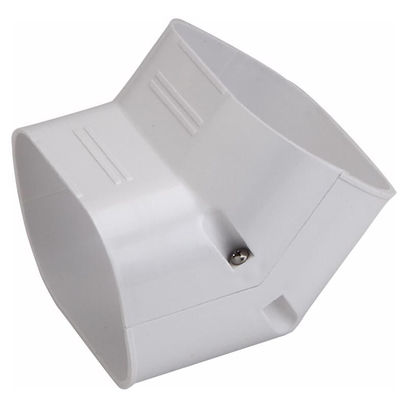 Slimduct Line Set Covers 4.38 in. W X 3 in. H White