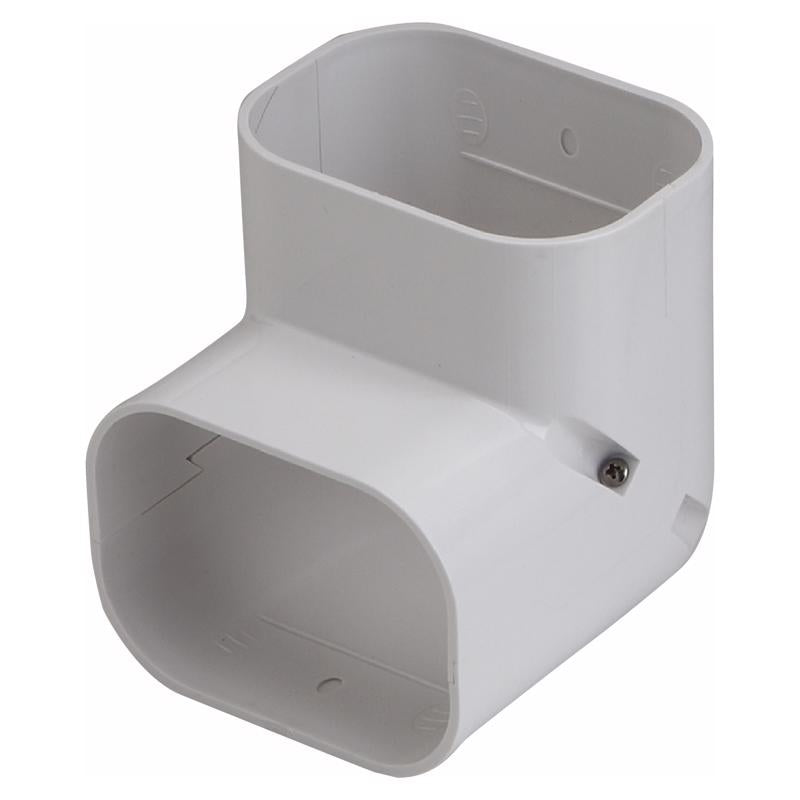 Slimduct Line Set Covers 4.63 in. W X 4.63 in. H White