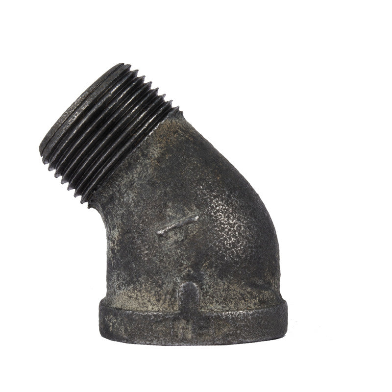 STZ Industries 1 in. MIP X 1 in. D FIP Black Malleable Iron 2.5 in. L 45 degree Street Elbow