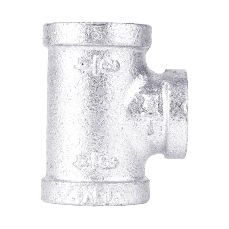 STZ Industries 3/4 in. FIP each X 3/4 in. D FIP 1/2 in. D FIP Galvanized Malleable Iron Tee