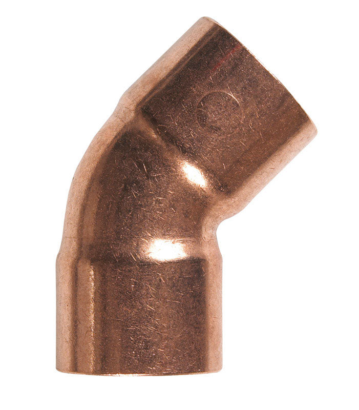 NIBCO 3/4 in. Sweat X 3/4 in. D Sweat Copper 45 Degree Elbow 1 pk