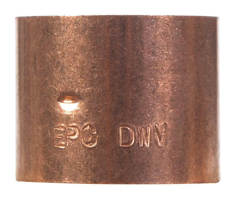 NIBCO 1-1/2 in. Sweat X 1-1/2 in. D Sweat Copper Coupling 1 pk