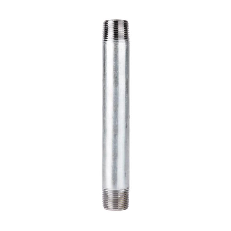 STZ Industries 1-1/4 in. MIP each X 1-1/4 in. D MIP Galvanized Steel 9 in. L Nipple
