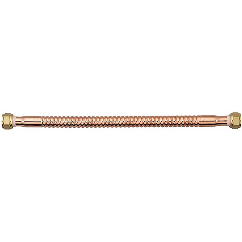 Homewerks 3/4 in. FIP each X 3/4 in. D FIP 18 in. Copper Water Heater Supply Line