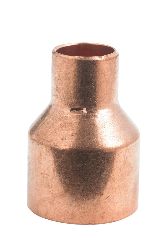 NIBCO 1-1/2 in. Sweat X 3/4 in. D Sweat Copper Coupling with Stop 1 pk