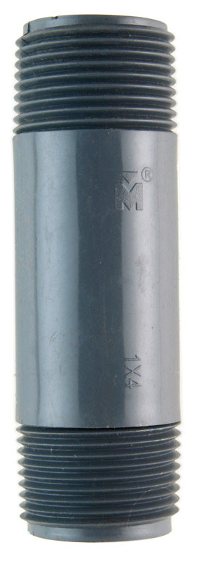 B&K Schedule 80 1 in. MPT PVC 4 in. Nipple 1 pk