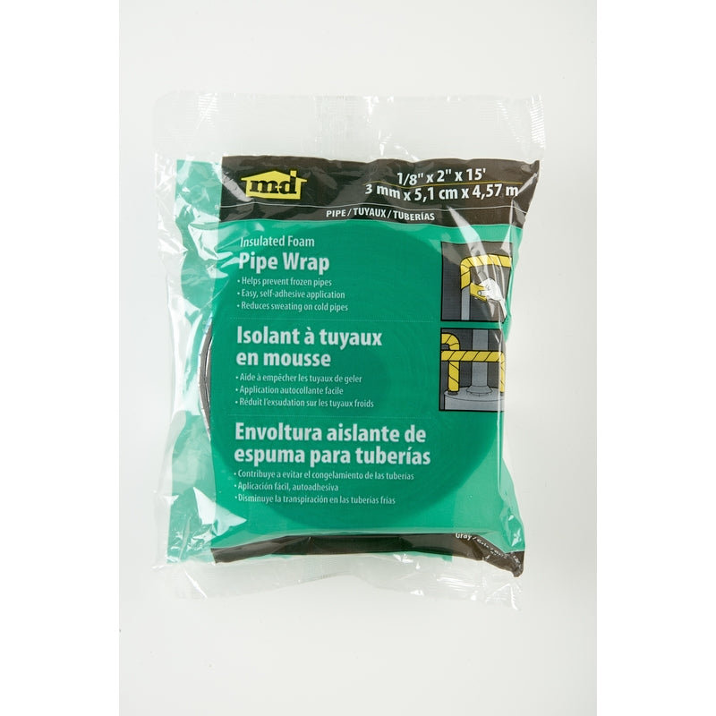 M-D 1/8 in. X 15 ft. L Foam Pipe Wrap