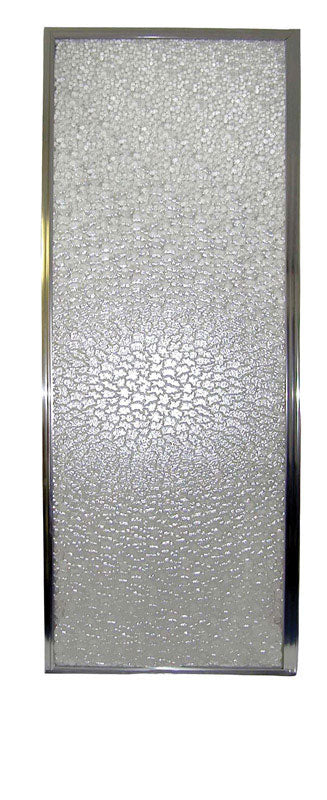 Mustee Durastall 64 in. H X 28 in. W Chrome Silver Framed Shower Enclosure