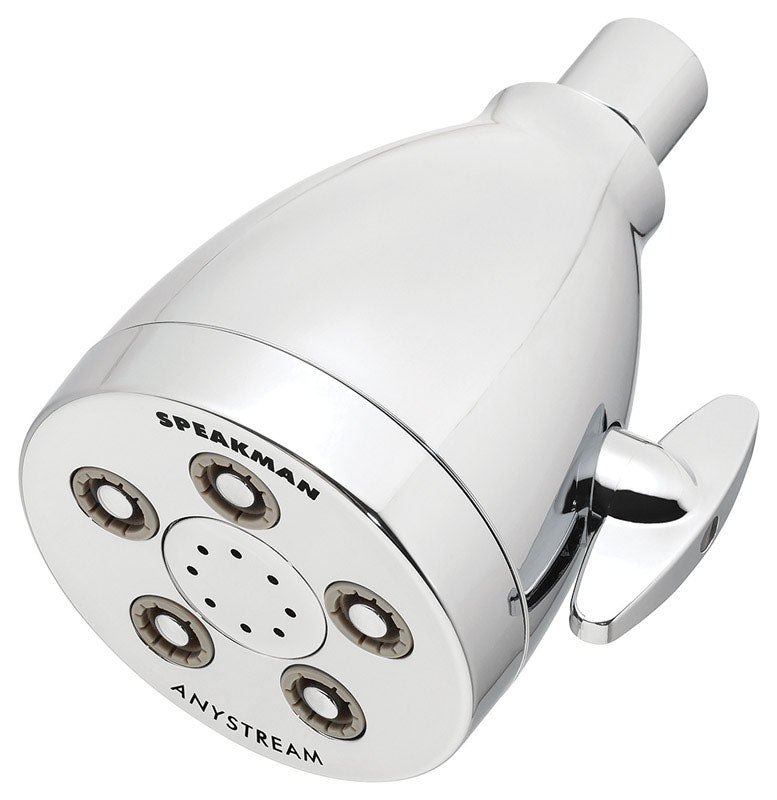 Speakman AnyStream Polished Chrome Plastic 3 settings Showerhead 2.5 gpm