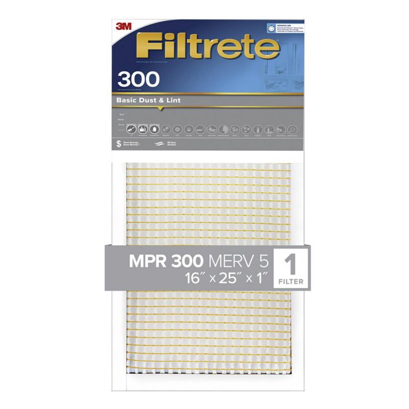 Filtrete 16 in. W X 25 in. H X 1 in. D 5 MERV Pleated Filter Dust 1 pk