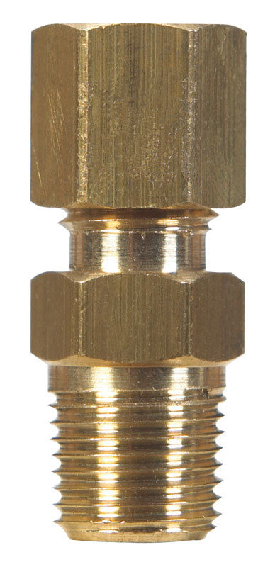 JMF Company 1/4 in. Compression X 1/4 in. D Male Brass Connector