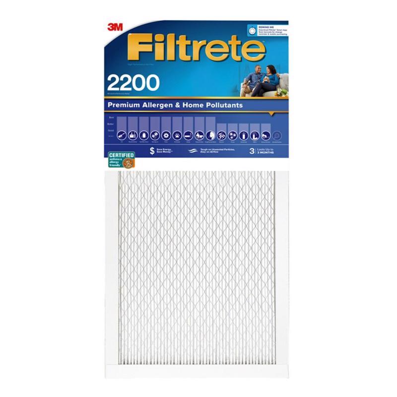 3M Filtrete 14 in. W X 20 in. H X 1 in. D Fiberglass 13 MERV Pleated Allergen Air Filter 1 pk