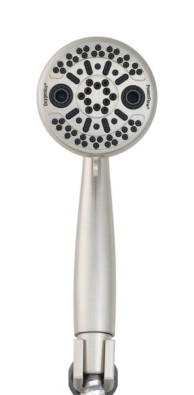 Oxygenics Brushed Nickel ABS 3 settings Handheld Showerhead 1.75 gpm