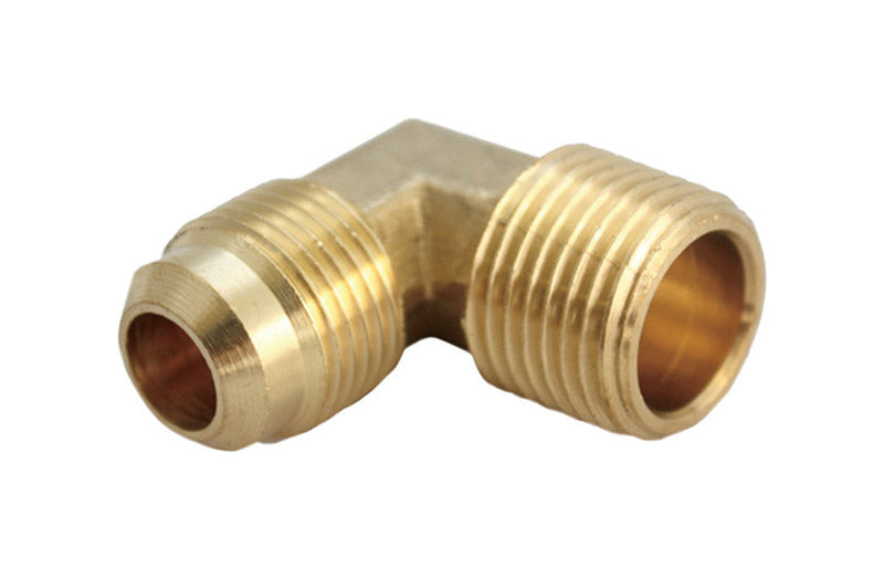 JMF Company 1/2 in. Flare X 1/2 in. D MPT Brass 90 Degree Street Elbow