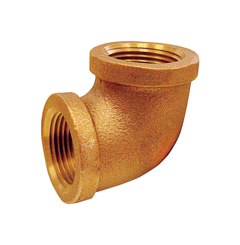 JMF Company 3/8 in. FPT X 3/8 in. D FPT Red Brass 90 Degree Elbow