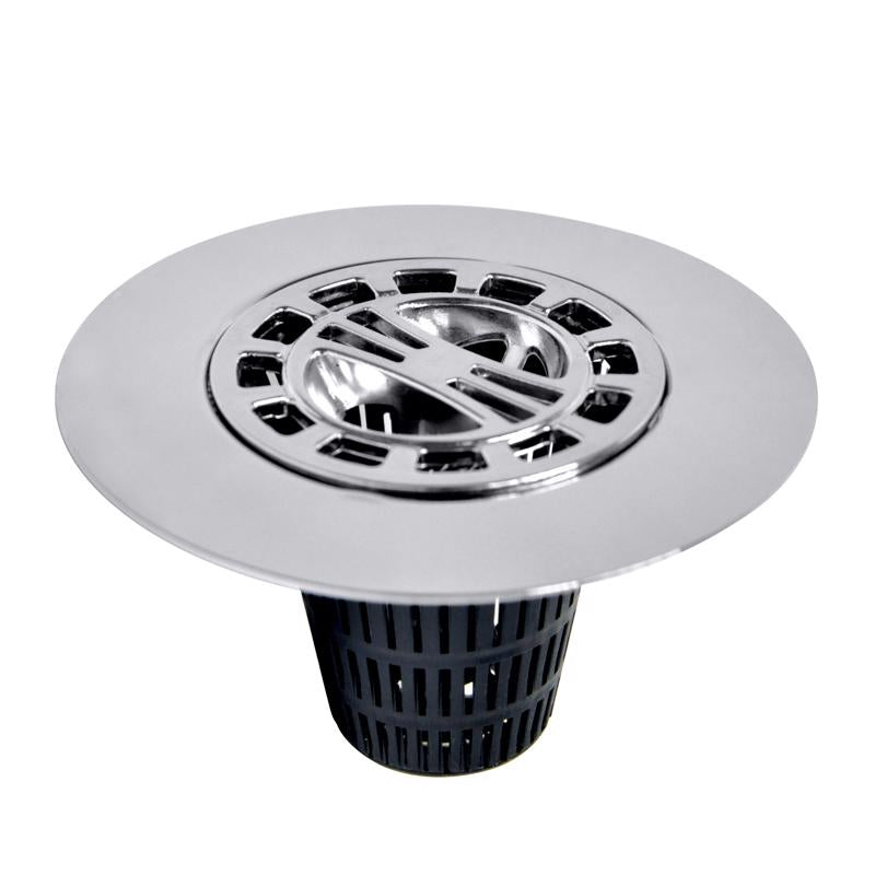 Danco 4-1/4 in. Chrome Drain Grate and Cover