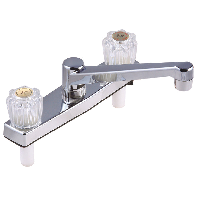 Home Plus Two Handle Chrome Kitchen Faucet