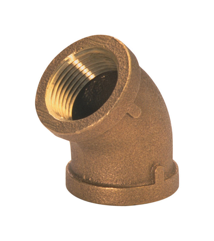 JMF Company 1-1/4 in. FPT X 1-1/4 in. D FPT Red Brass 45 Degree Elbow
