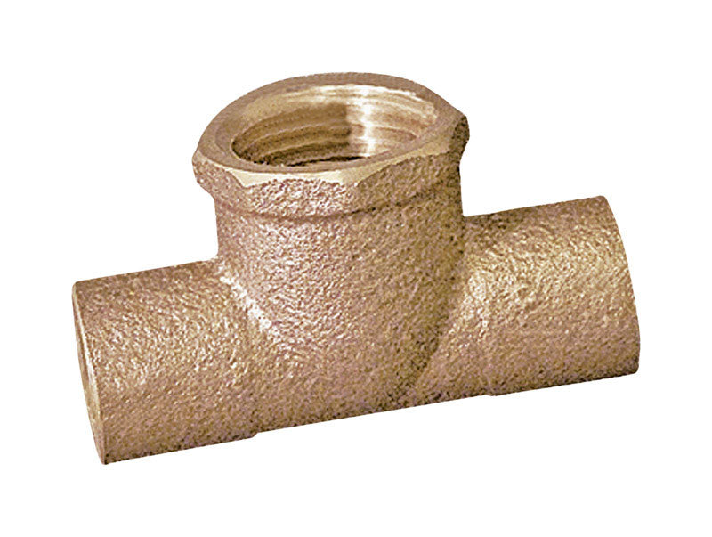 NIBCO 3/4 in. Sweat X 3/4 in. D Sweat Brass Reducing Tee 1 pk
