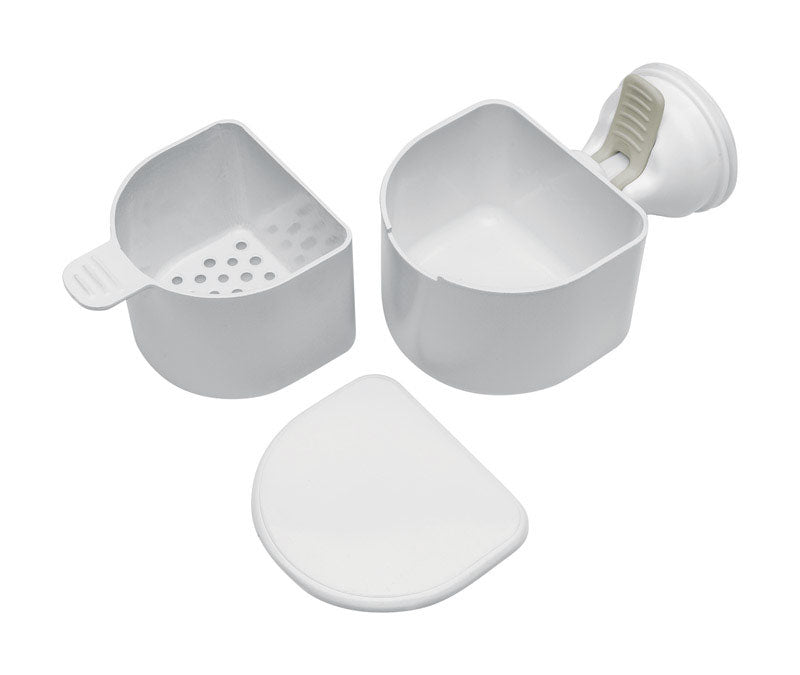 Safe-er-Grip Bright White Plastic Dental Station