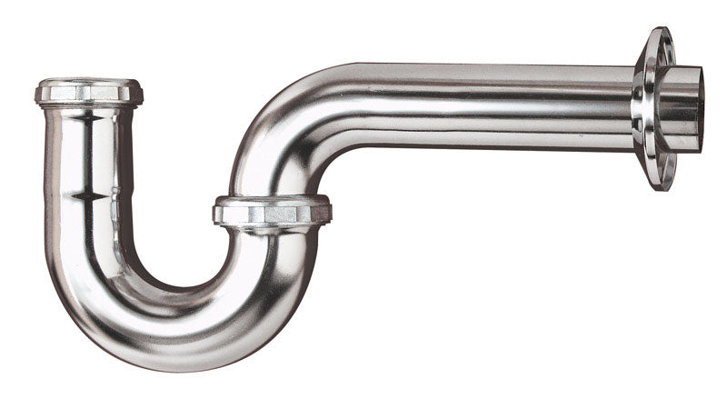 Keeney 1-1/4 in. D Chrome Plated Brass P Trap