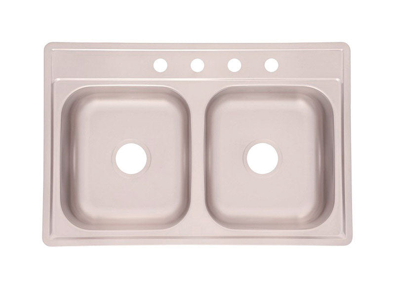 Franke Kindred Stainless Steel Top Mount 33 in. W X 22 in. L Two Bowls Kitchen Sink