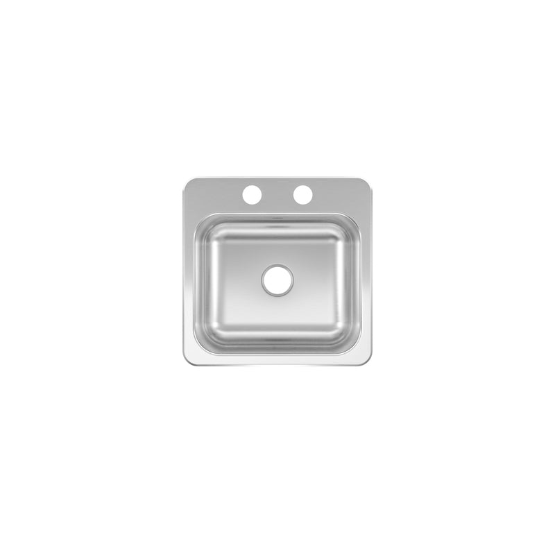 Franke Kindred Stainless Steel Top Mount 15 in. W X 15 in. L Single Bowl Bar Sink