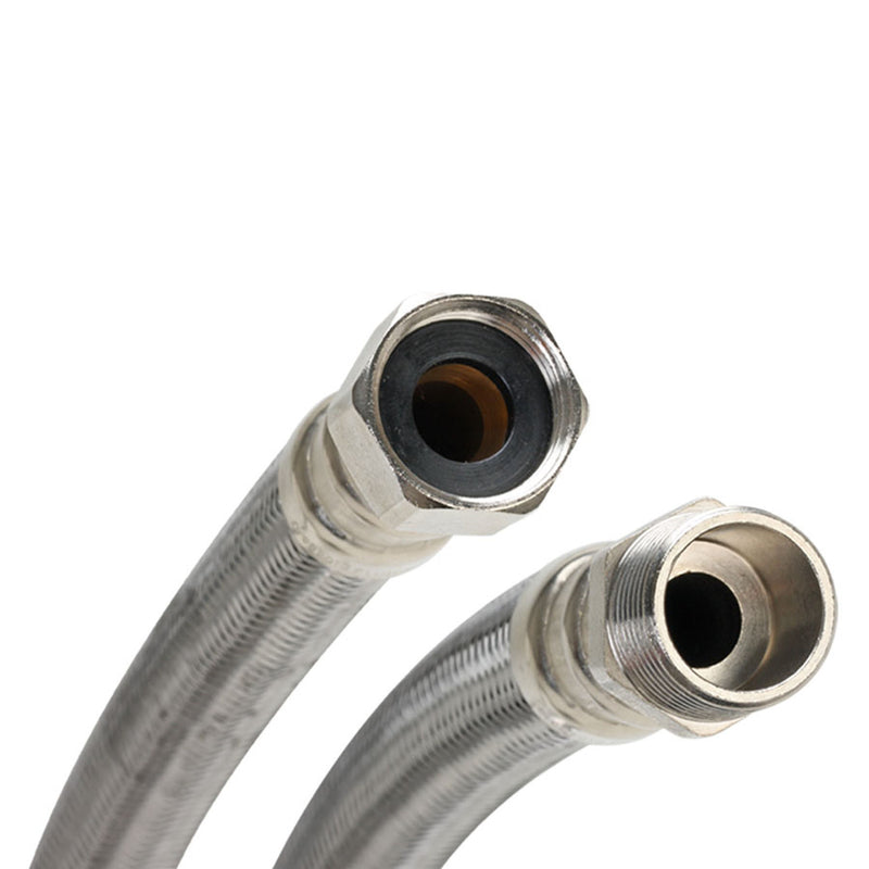 Fluidmaster 3/4 in. MIP X 3/4 in. D FIP 18 in. Braided Stainless Steel Water Heater Supply Line