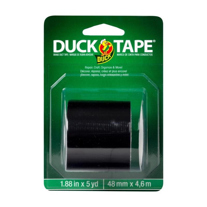 Duck 1.88 in. W X 5 yd L Black Solid Duct Tape