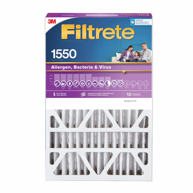 Filtrete 16 in. W X 25 in. H X 4 in. D Polyester 12 MERV Pleated Allergen Air Filter 1 pk