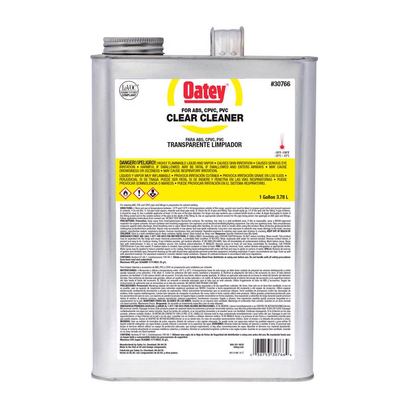 Oatey Clear Cleaner For ABS/CPVC/PVC 1 gal