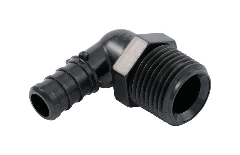 SharkBite Push to Connect 1/2 in. PEX X 1/2 in. D PEX Plastic Elbow Adapter