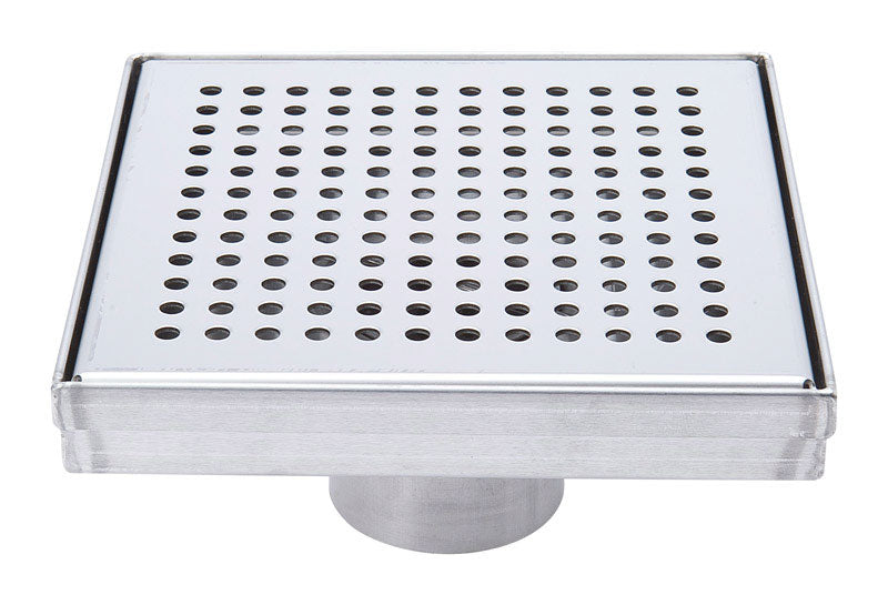 B&K 2 in. D Nickel Square Shower Drain