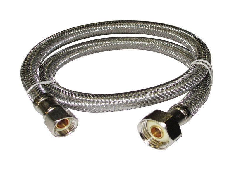 Plumb Pak 3/8 in. Compression in. X 1/2 in. D IP 48 in. Stainless Steel Faucet Supply Line