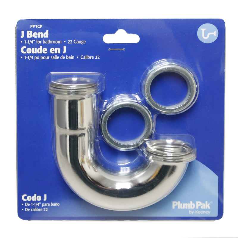 Plumb Pak 1-1/4 in. D Brass J-Bend
