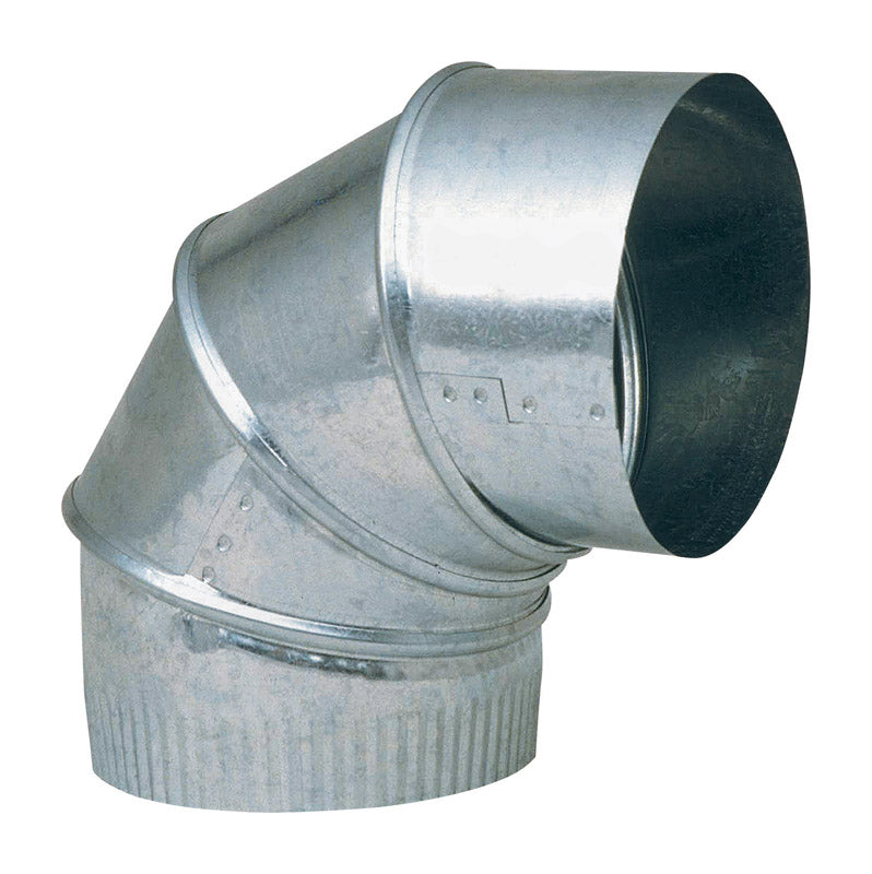 Imperial 9 in. D X 9 in. D Adjustable 90 deg Galvanized Steel Furnace Pipe Elbow