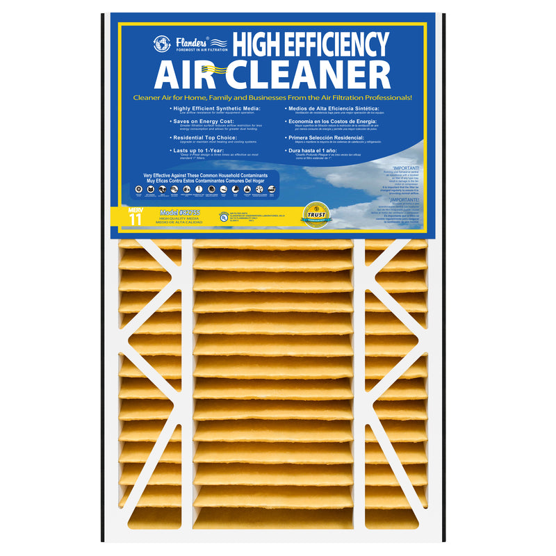 AAF Flanders 25 in. W X 16 in. H X 5 in. D 11 MERV Pleated Air Filter 1 pk