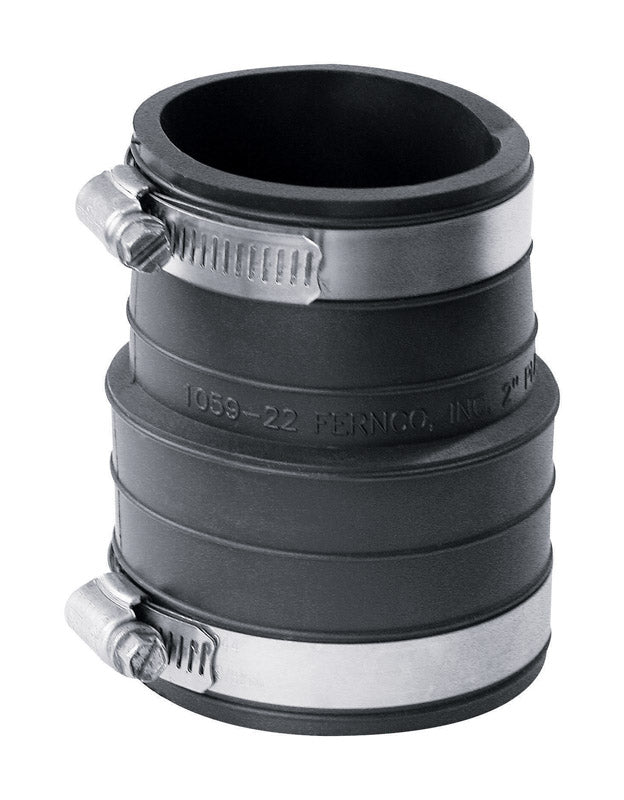 Fernco Schedule 40 2 in. Socket X 2 in. D Socket PVC Flexible Coupling 1 pk