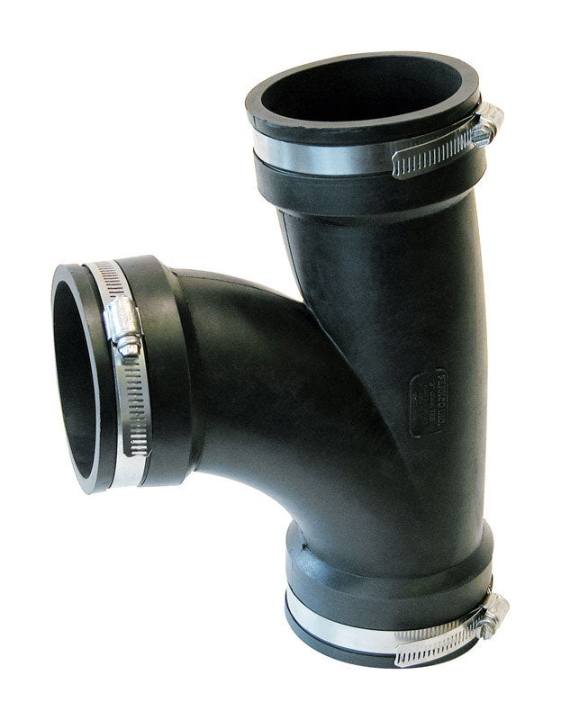 Fernco Schedule 40 3 in. Hub X 3 in. D Hub PVC Tee 1 pk