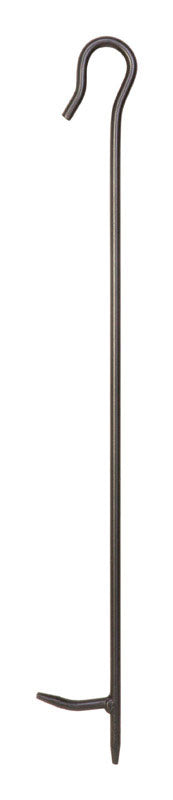 Panacea Open Hearth Black Matte Steel Fireplace Poker