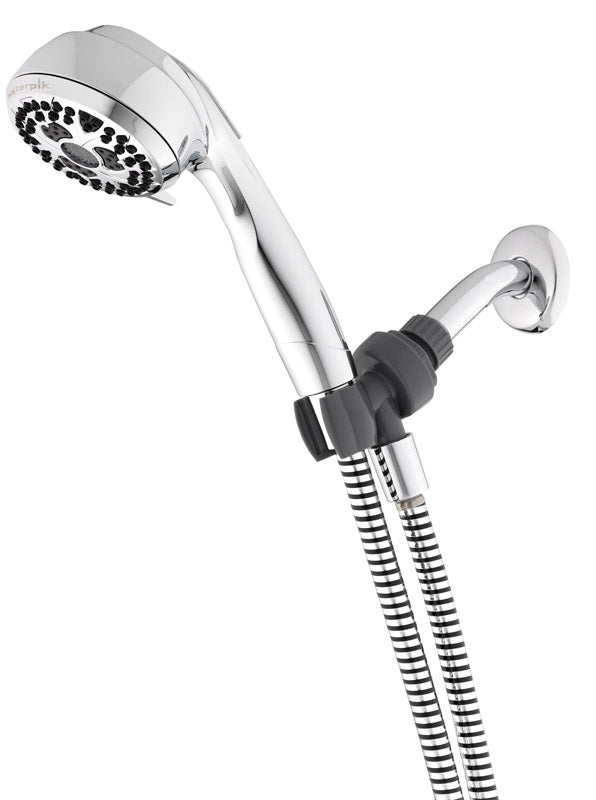 Waterpik Height Select Chrome 7 settings Adjustable Showerhead 1.8 gpm