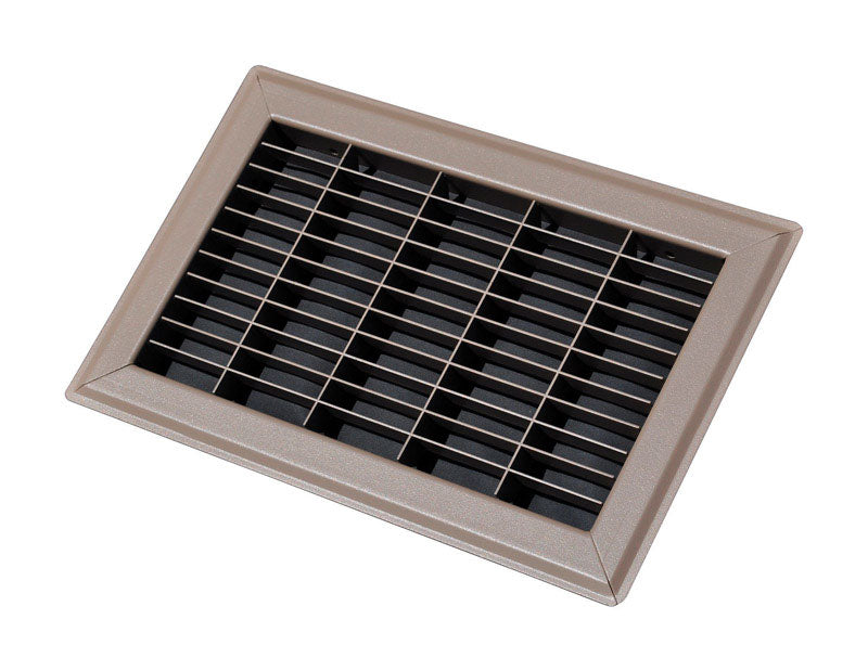 Tru Aire 8 in. H X 10 in. W 1-Way Powder Coat Brown Steel Air Return Grille