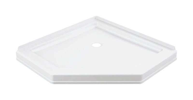 Delta 38-1/4 in. W X 38-1/4 in. L White Shower Base